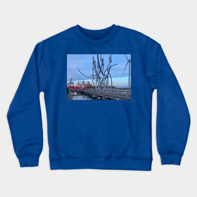 Commissioner's Quay at Dusk Crewneck Sweatshirt by Violaman